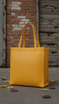 Streetwear tote bag in sunbeam yellow