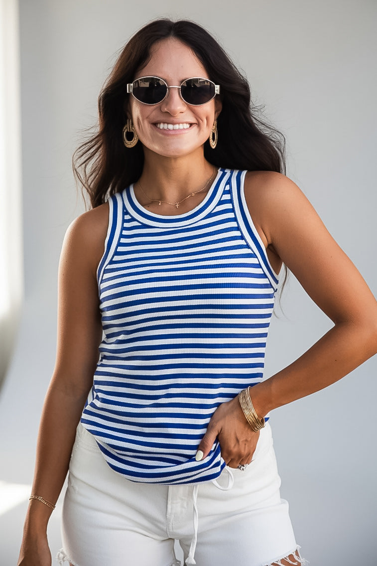Harvest Stripe Knit Tank