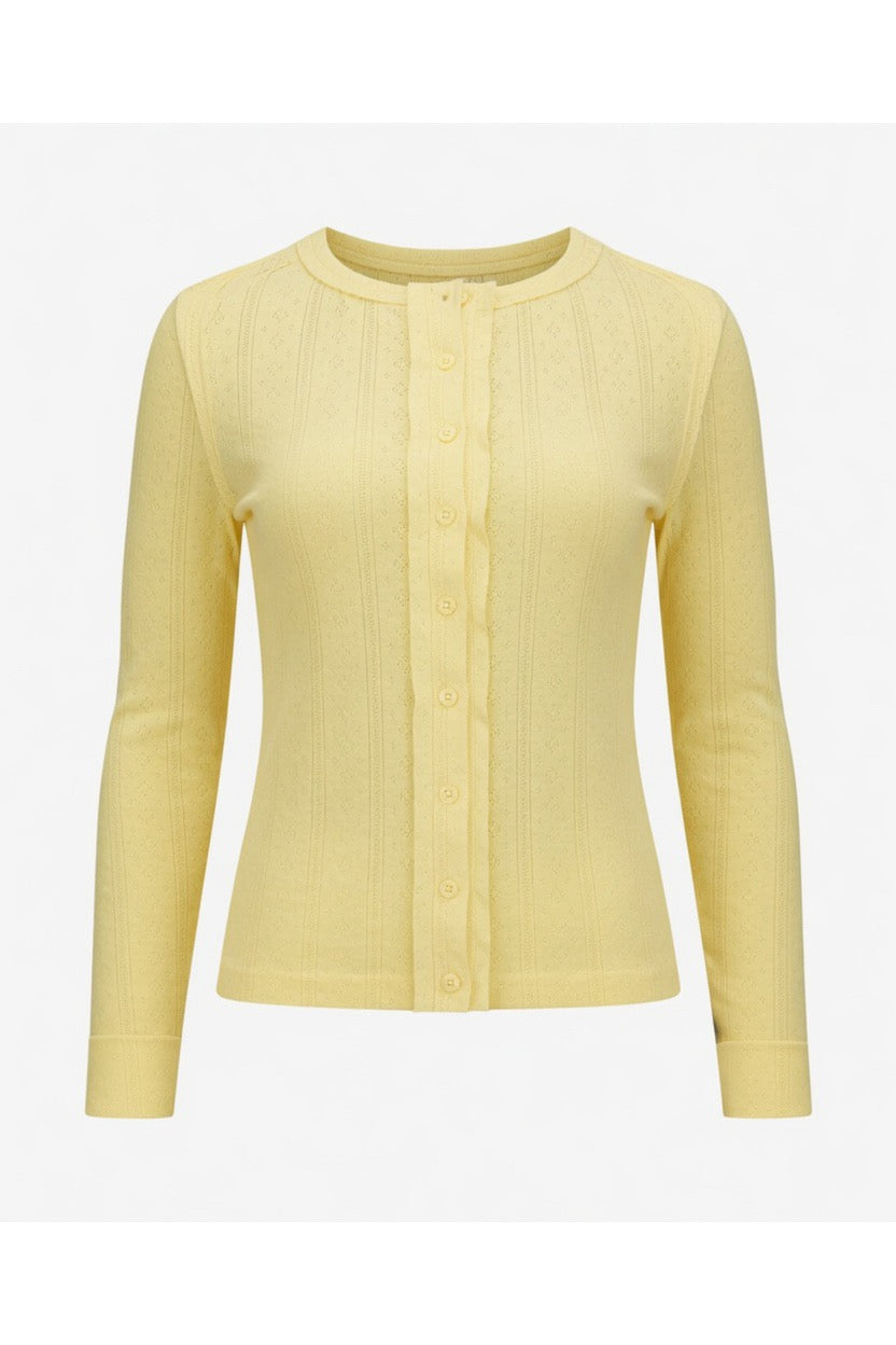 Learn From The Best Textured Henley Cardigan