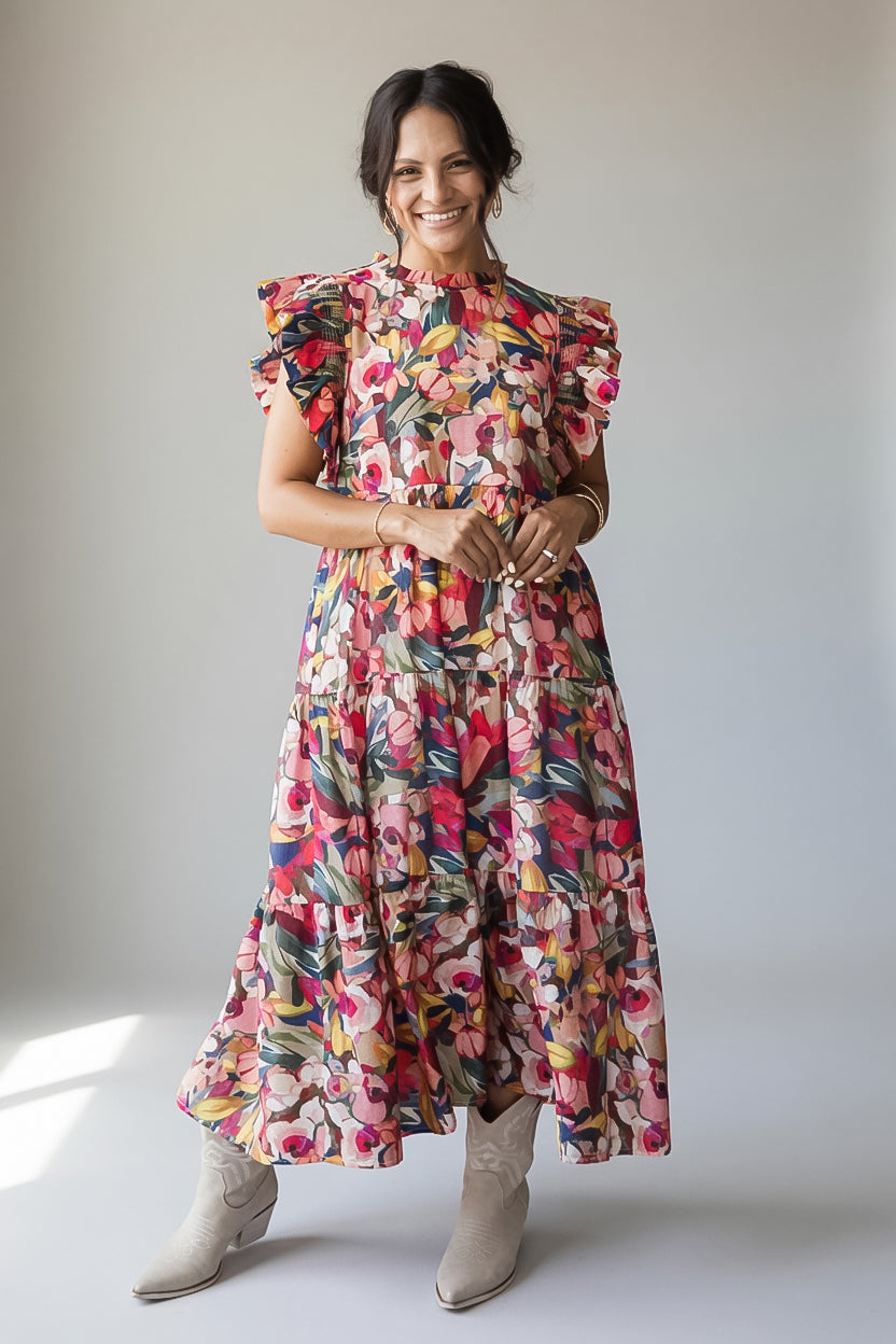 Pretty As Ever Multi Floral Maxi Dress