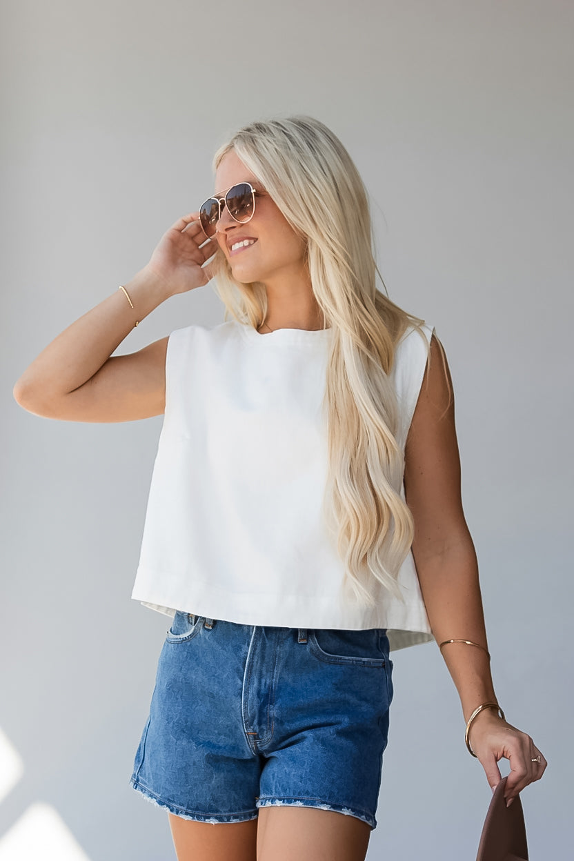 Denim Days Sleeveless Basic Top