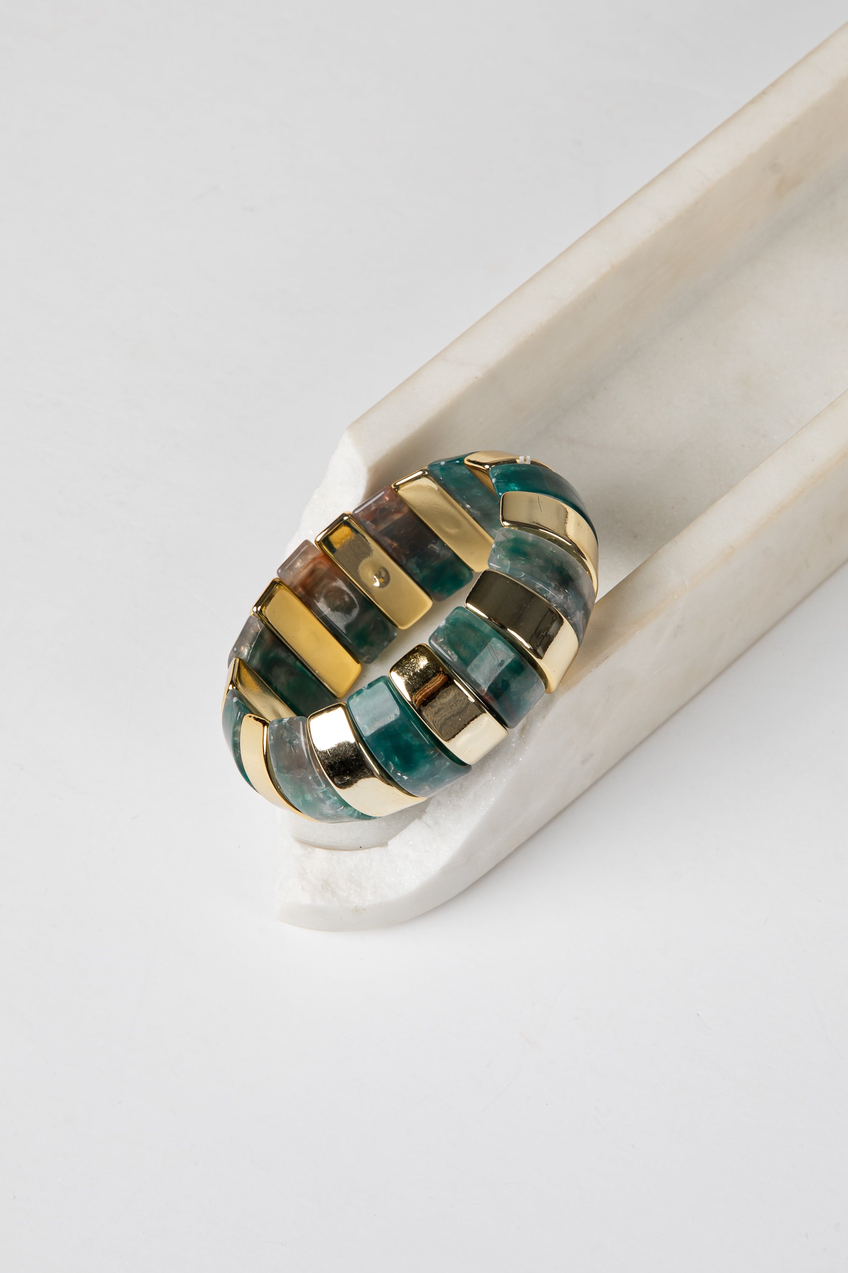 Belle Green Stretch Bracelet