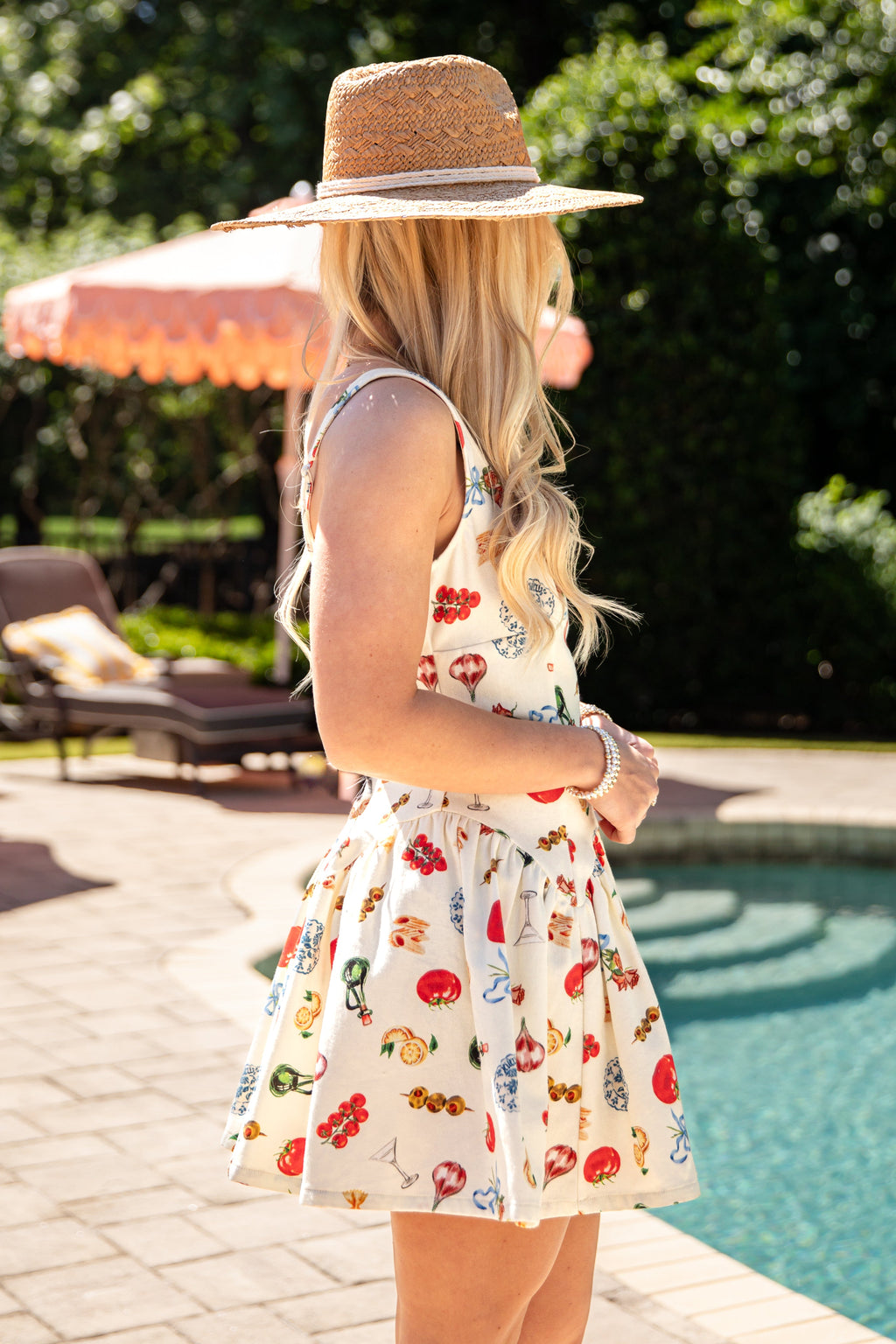 FINAL SALE - Italian Summer Romance Cream Print Mini Dress