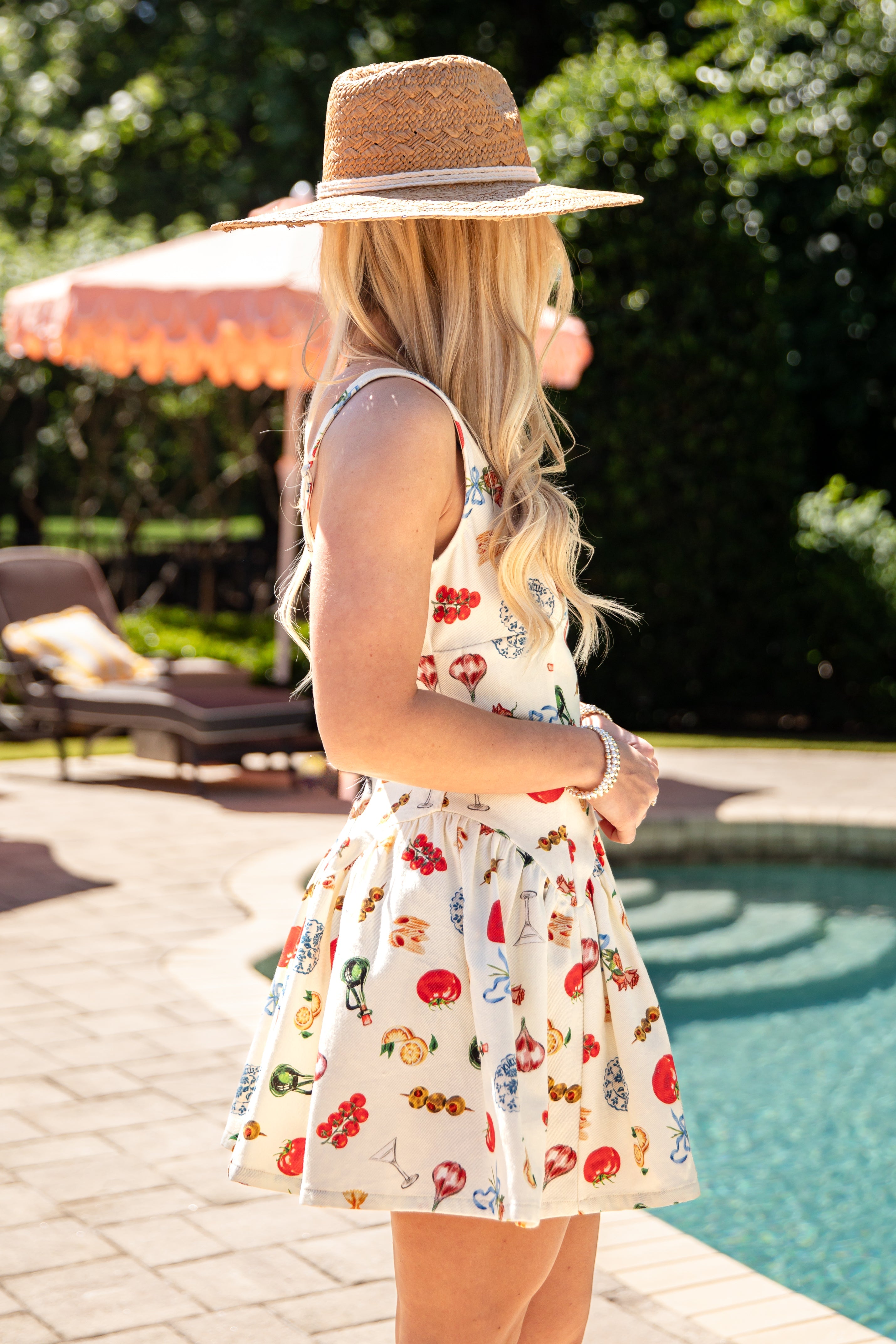 FINAL SALE - Italian Summer Romance Cream Print Mini Dress