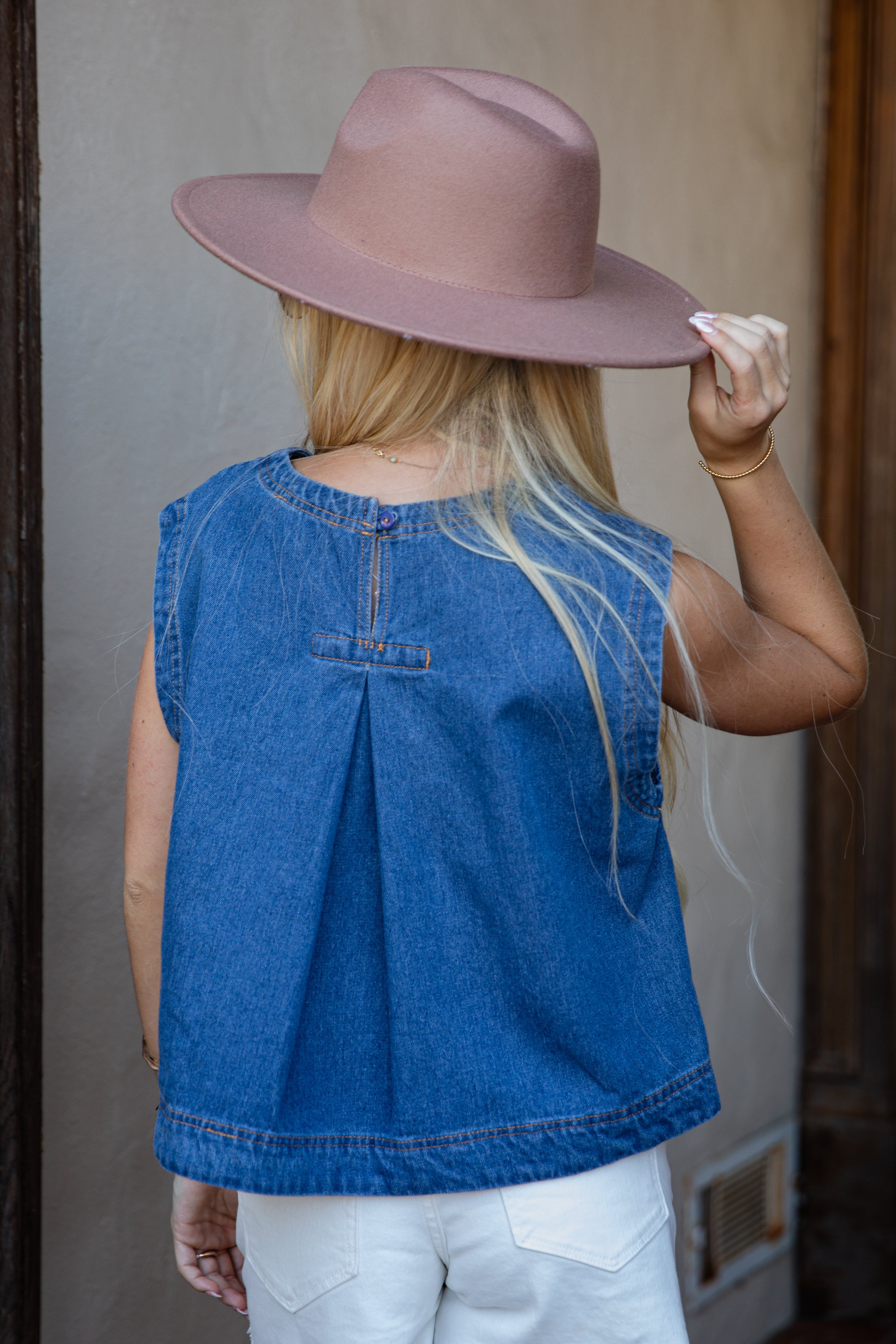 Denim Days Sleeveless Basic Top