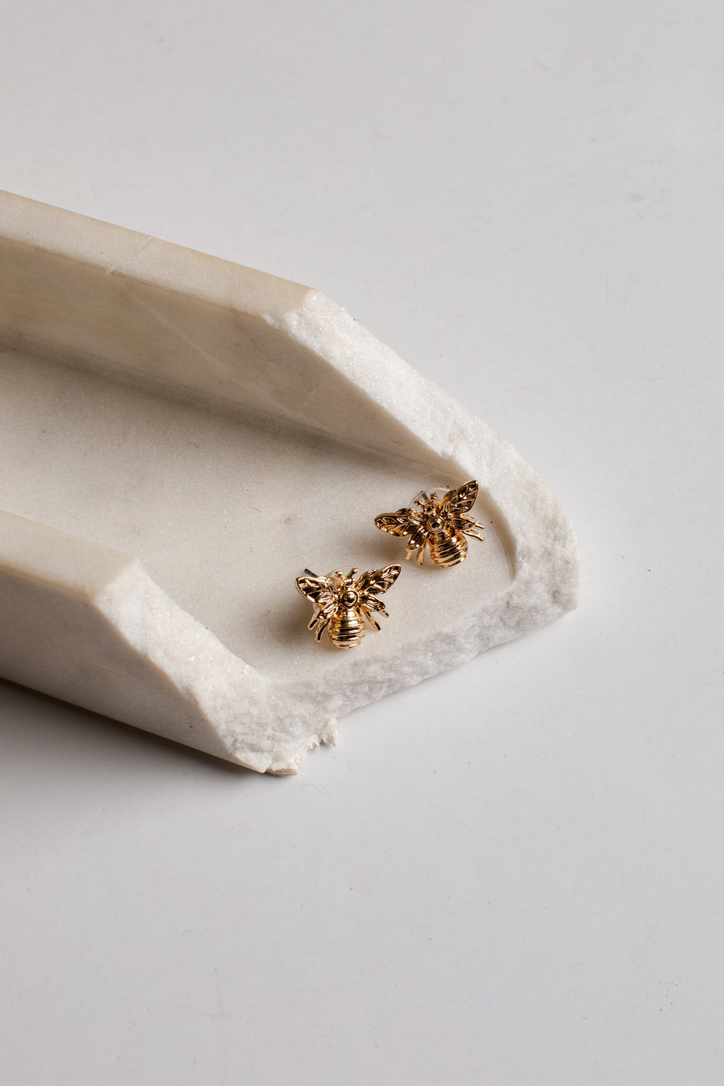 Hadley Bee Gold Stud Earrings