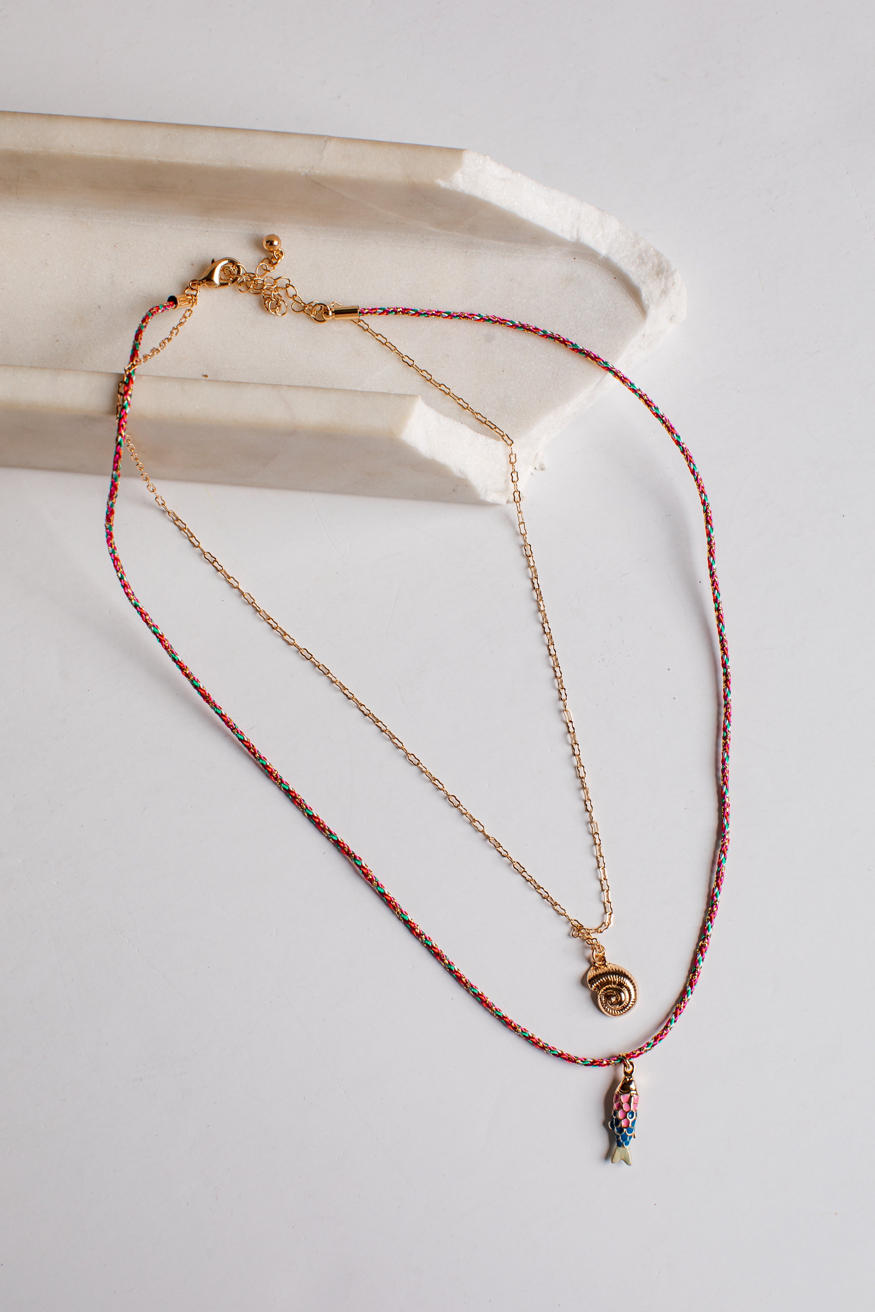 Kayda Gold Charm Layered Necklace
