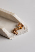 Lennox Gold Pearl Stud Earrings