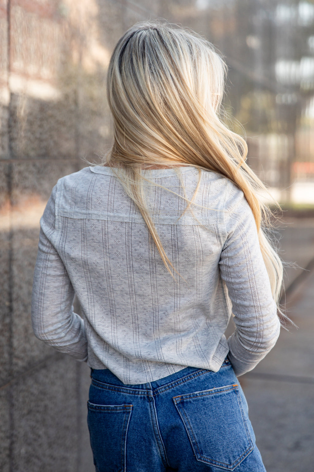 Learn From The Best Textured Henley Cardigan