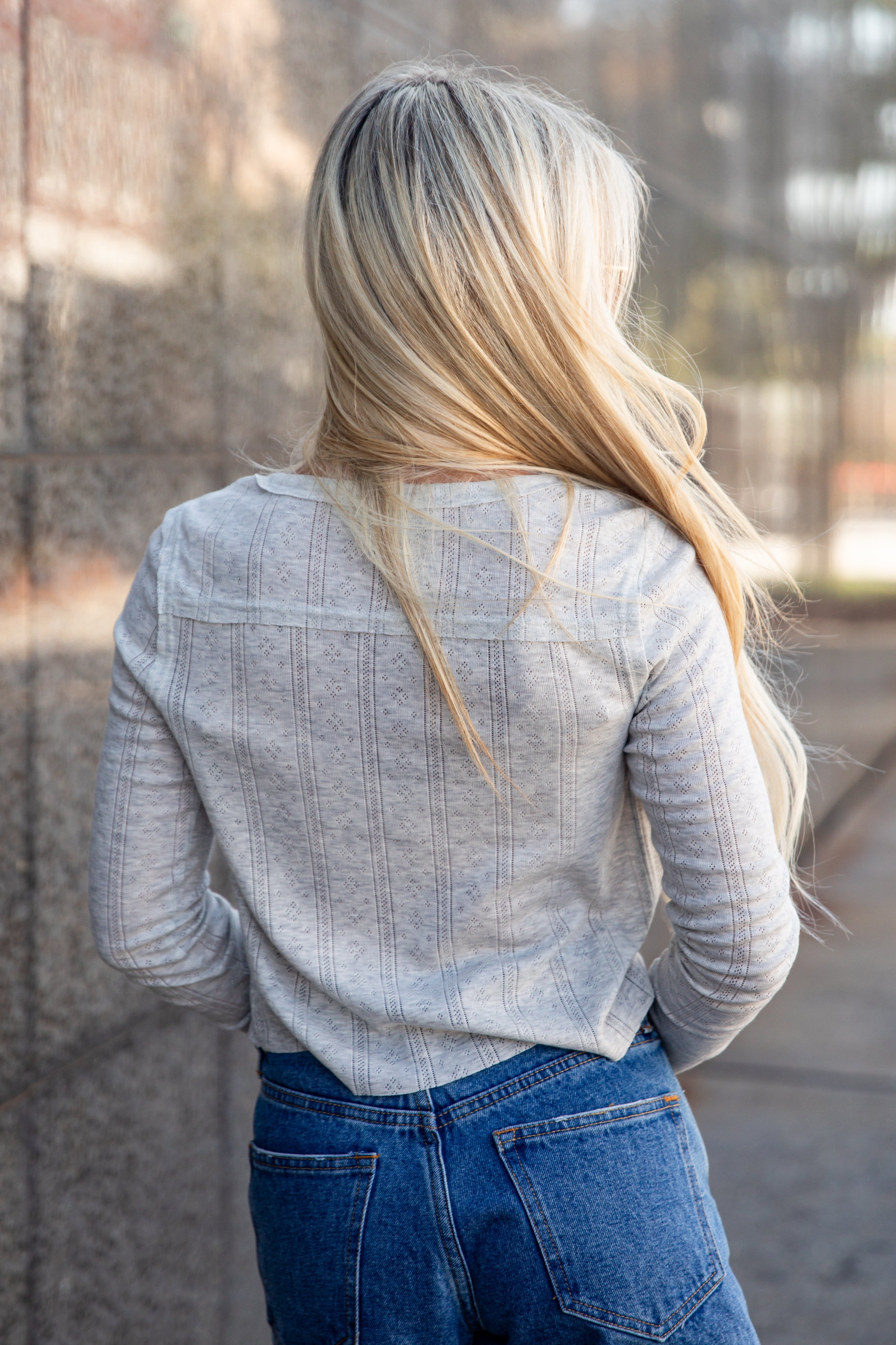 Learn From The Best Textured Henley Cardigan