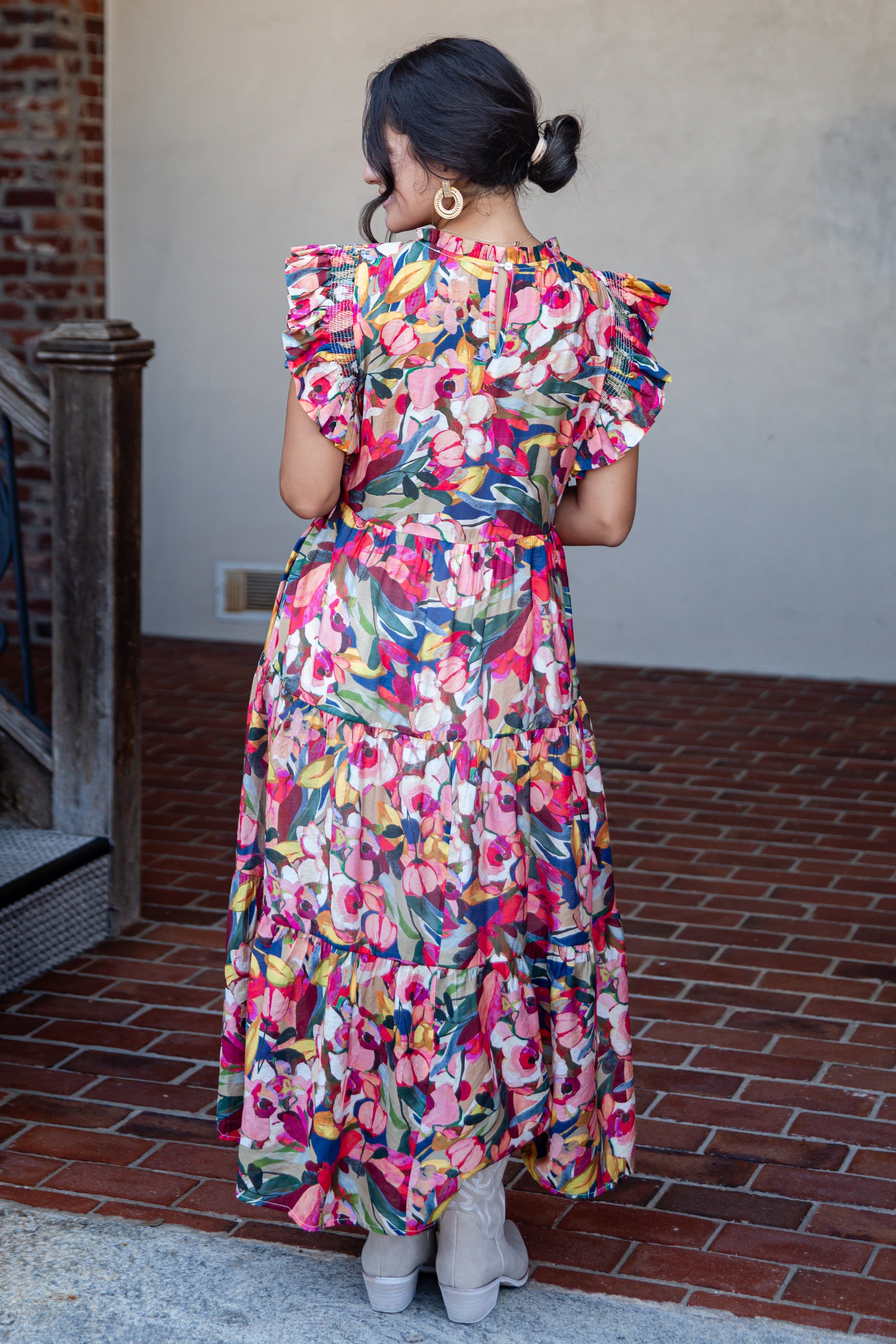 Pretty As Ever Multi Floral Maxi Dress