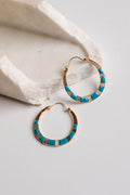 Camille Multi Stripe Hoop Earrings