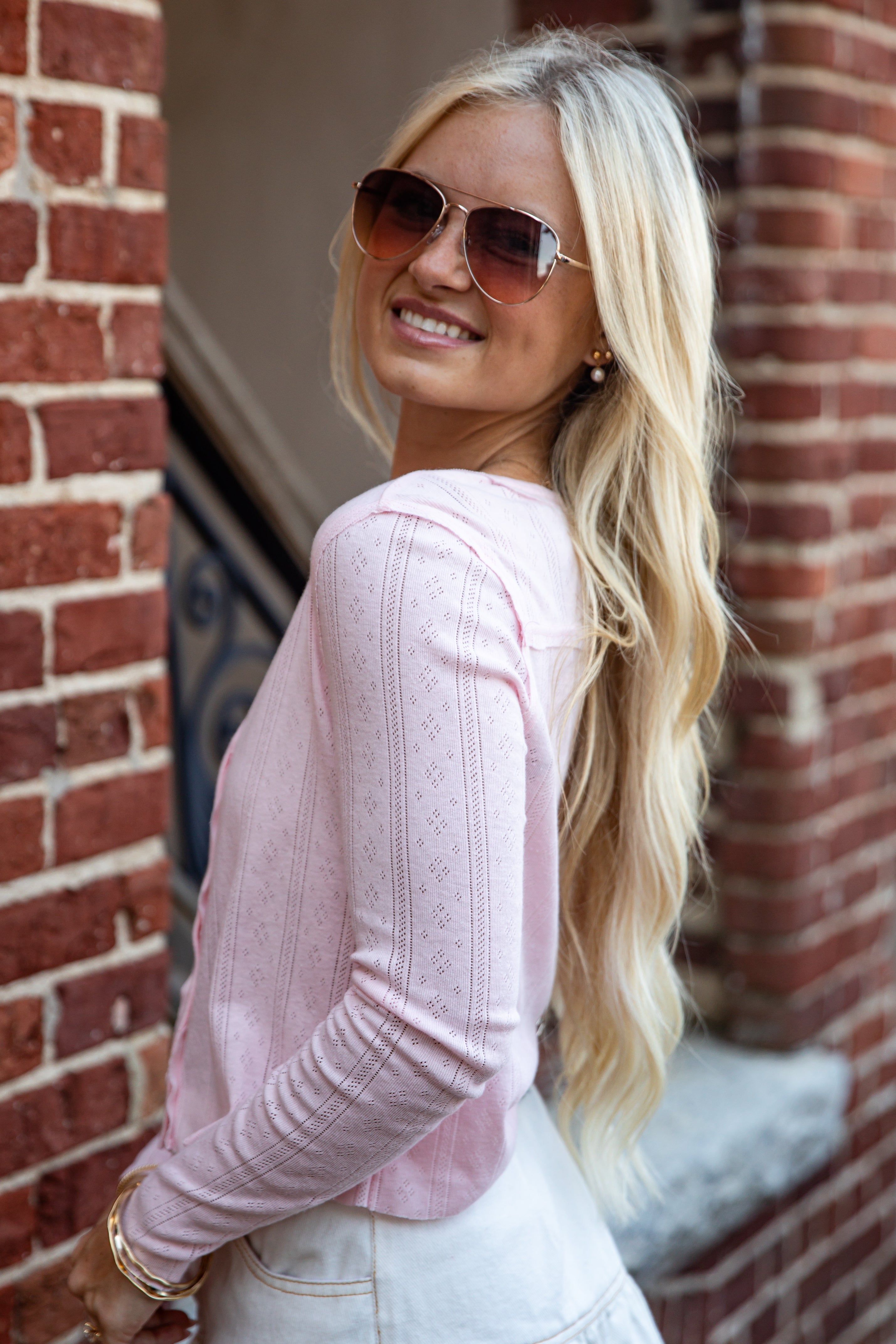 Learn From The Best Textured Henley Cardigan