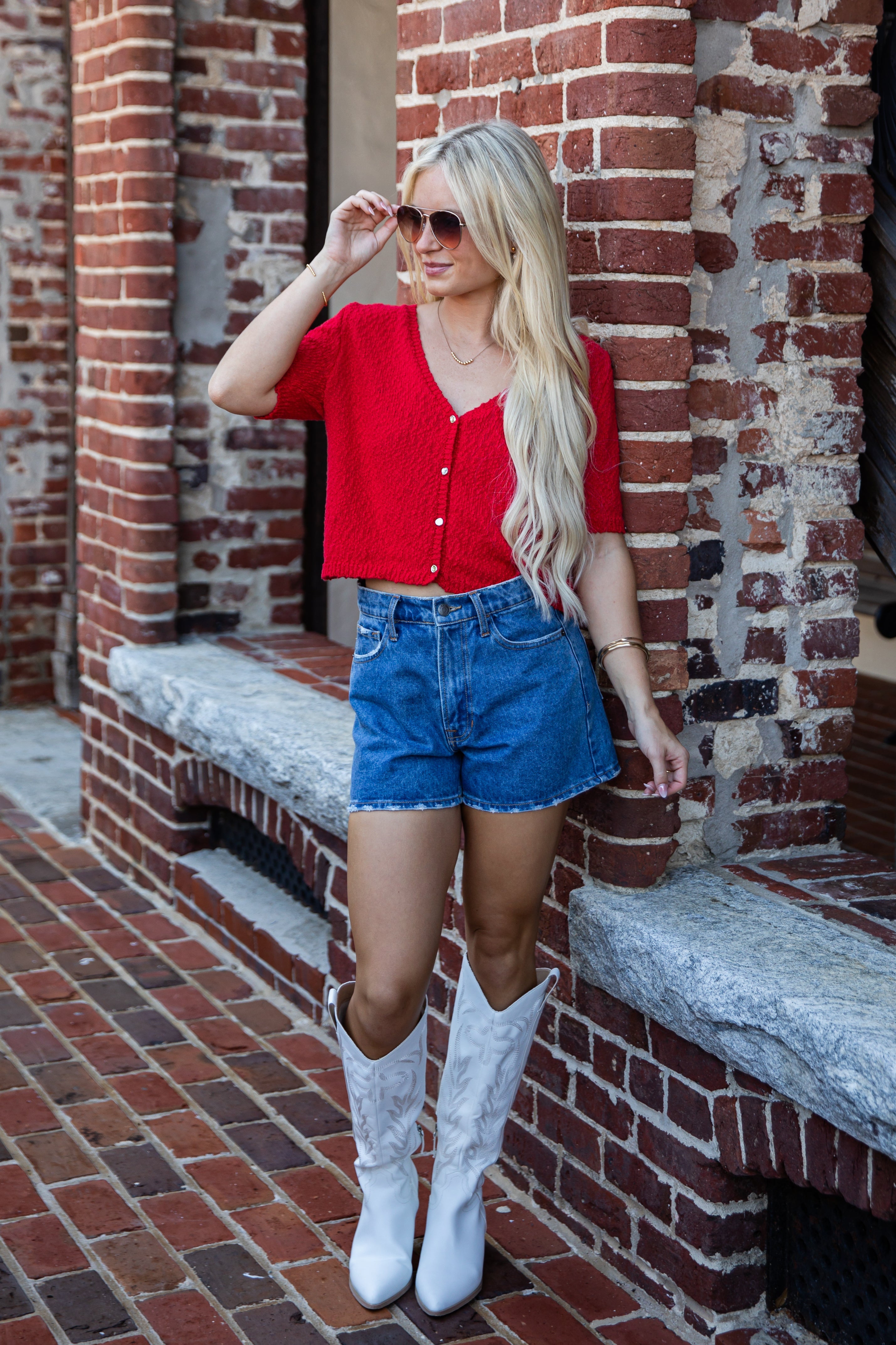 Crisp Mornings Textured Cardigan Top