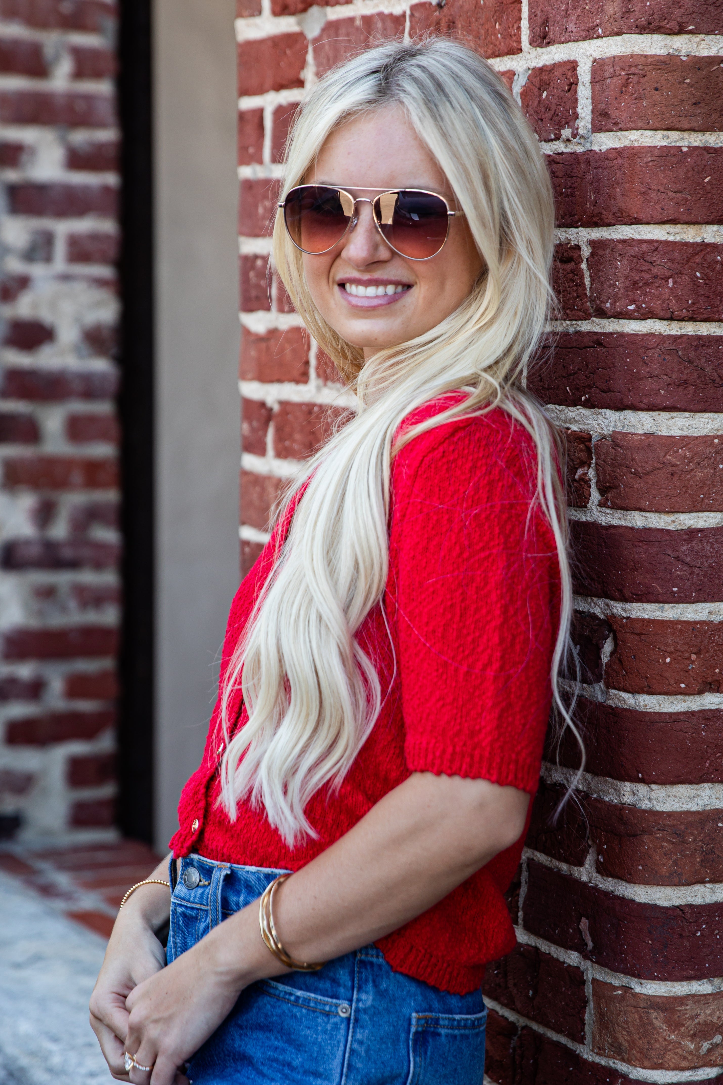 Crisp Mornings Textured Cardigan Top