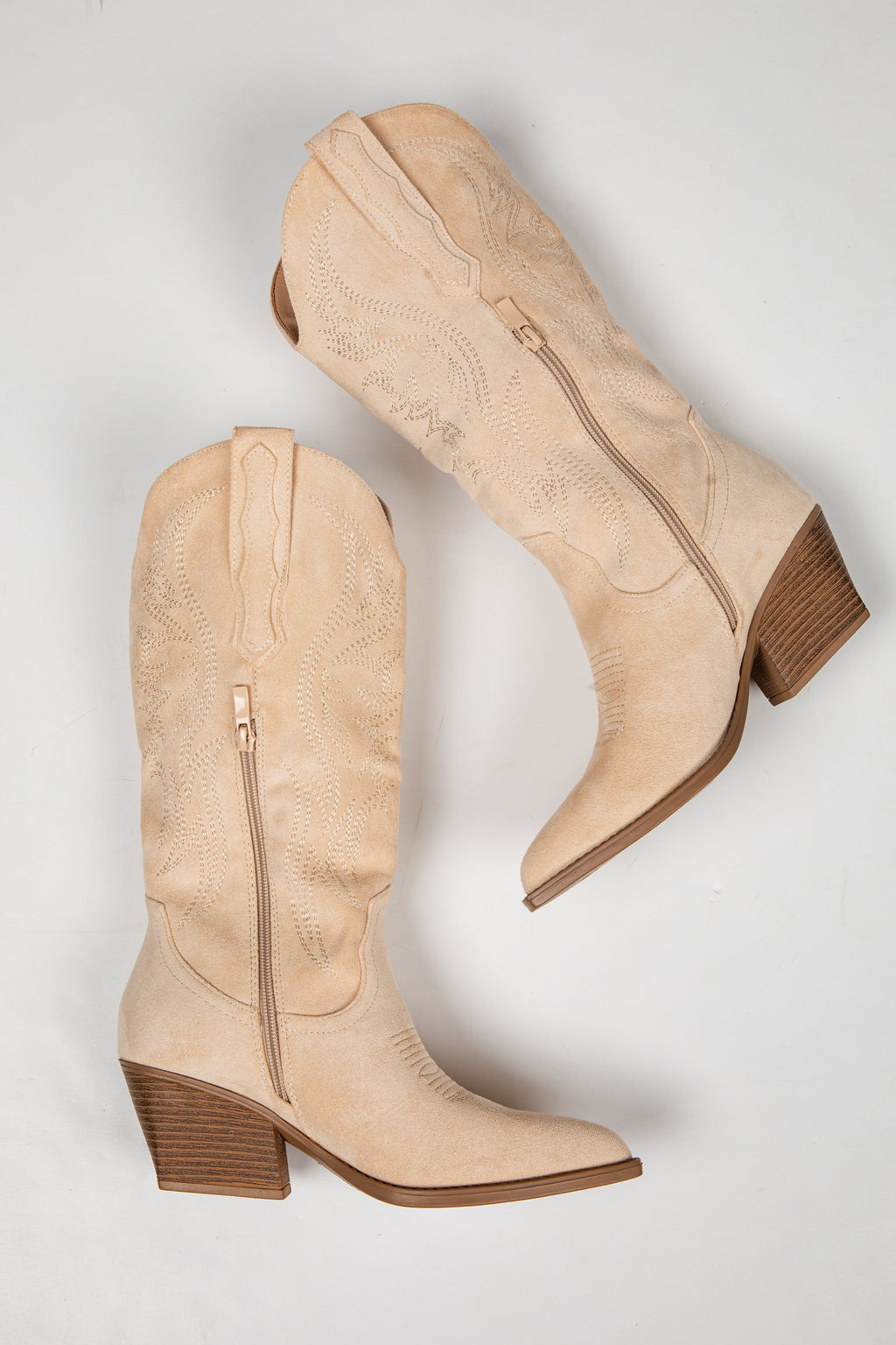 Countryside Stroll Beige Western Boots