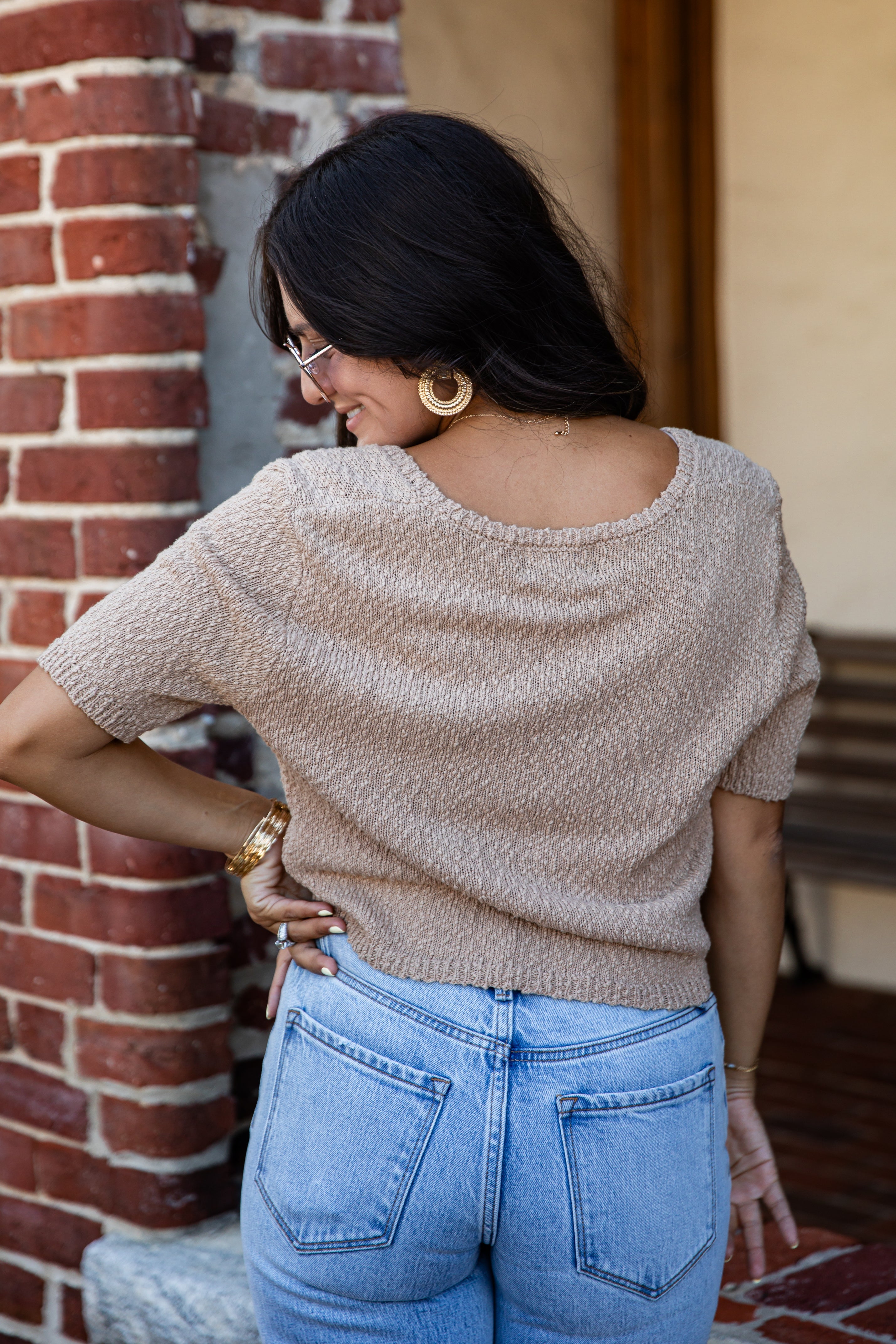 Crisp Mornings Textured Cardigan Top