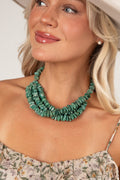Ainsley Turquoise Stone Beaded Necklace