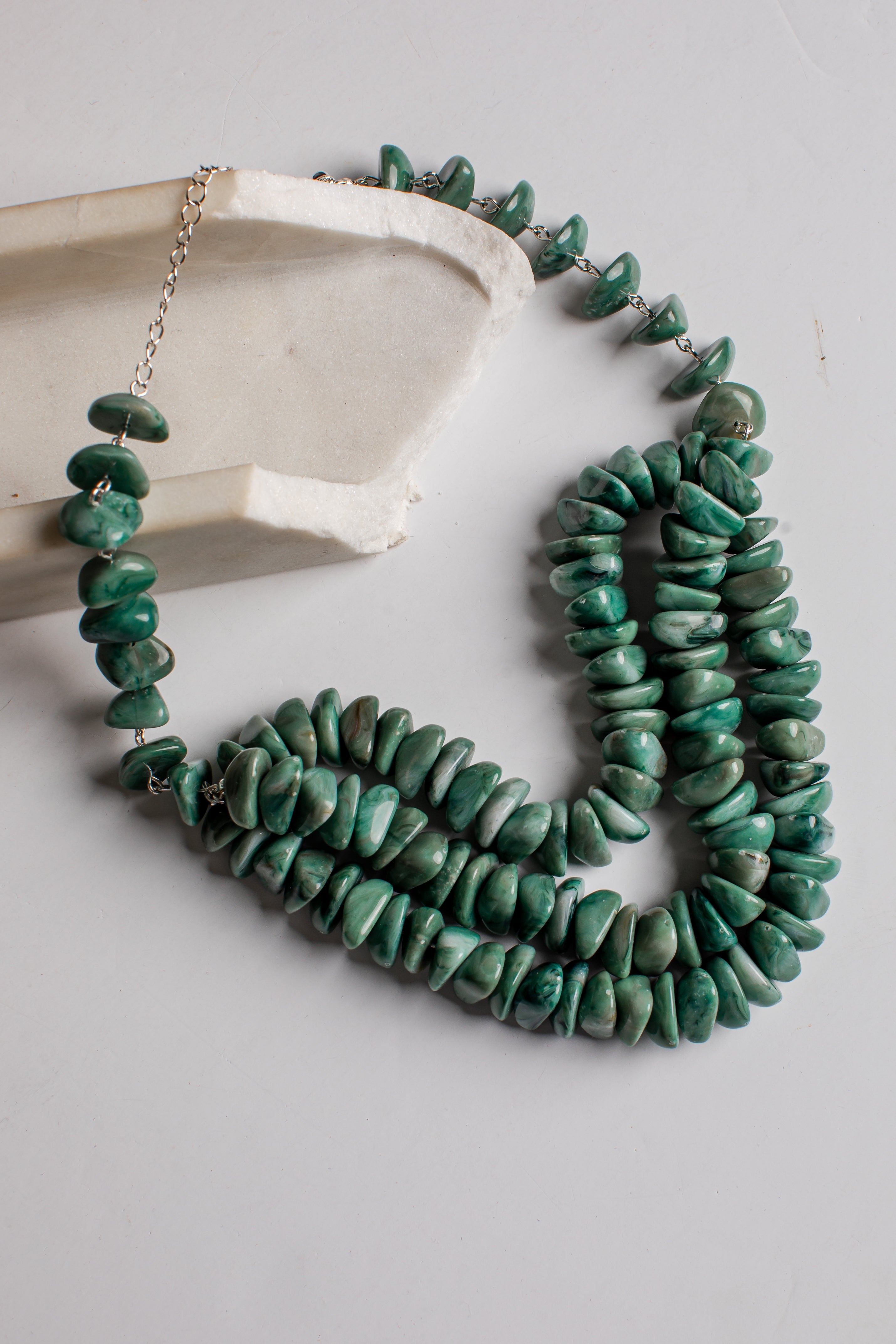 Ainsley Turquoise Stone Beaded Necklace