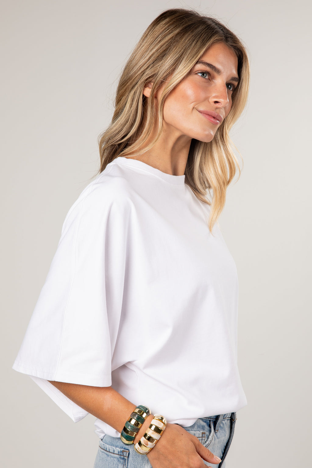 Made For Comfort White Basic Tee
