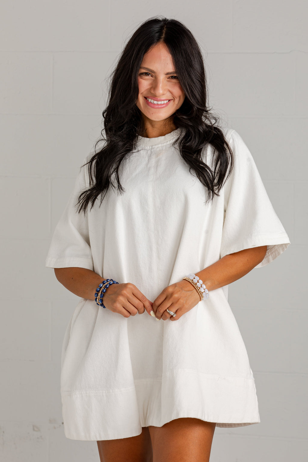 Bright Horizons White Denim Mini Dress