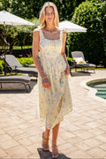 FINAL SALE - Purely Charming Yellow Floral Maxi Dress