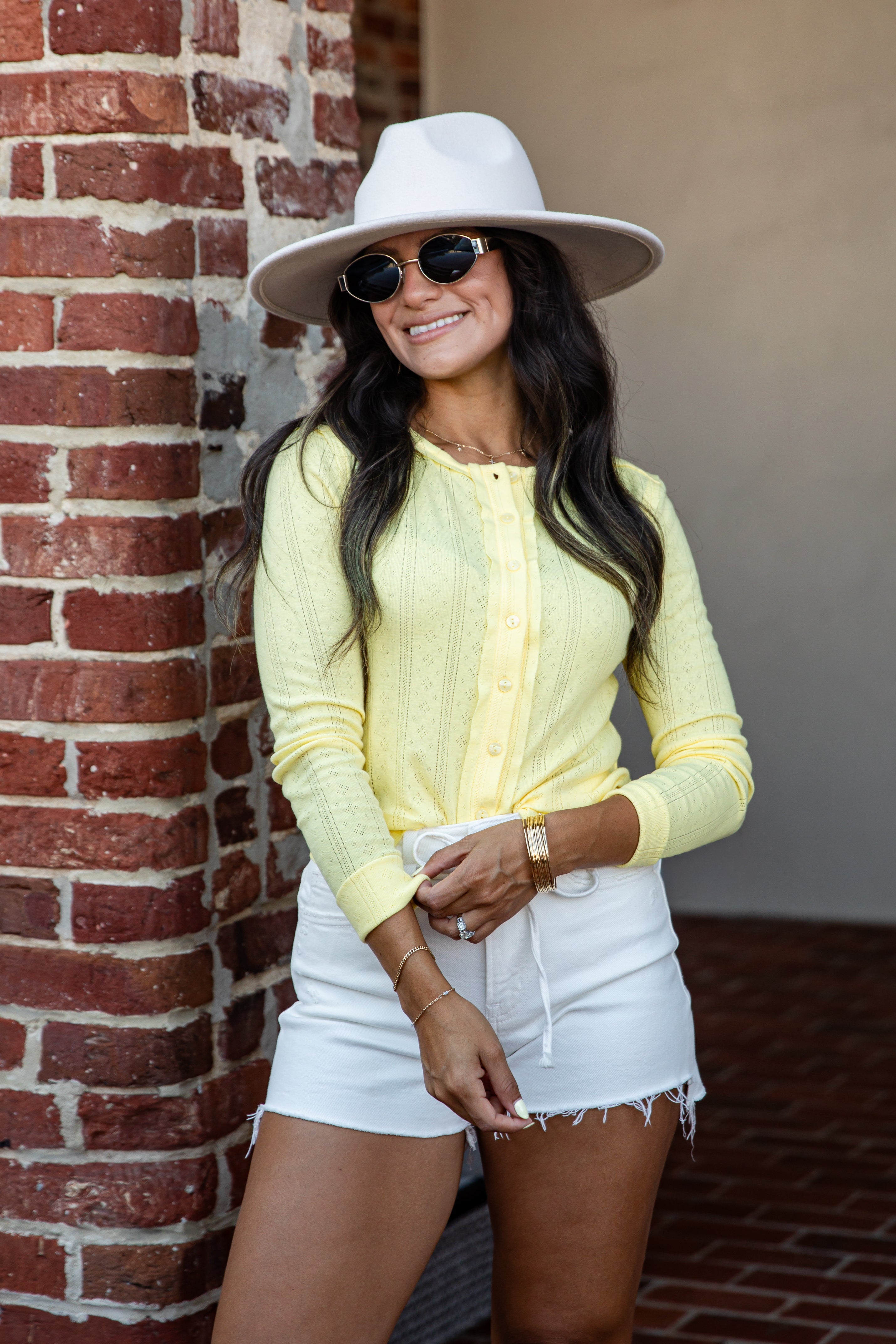 Learn From The Best Textured Henley Cardigan